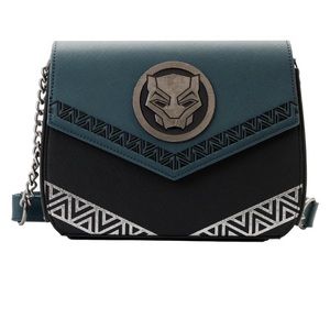 New Loungefly Black Panther Wakanda Forever Crossbody Bag
